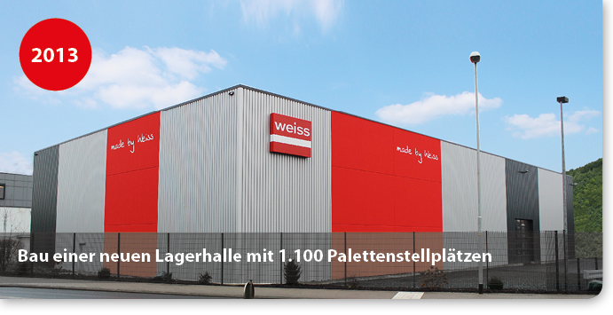 [Translate to Französisch:] Neubau Lagerhalle für Verpackungsmittel für Klebstoffe