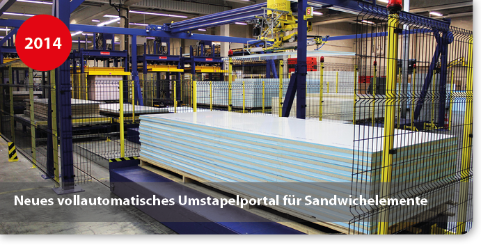 Umstapelportal für Sandwichelemente