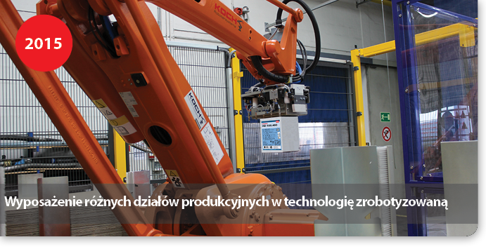 Wyposażenie różnych działów produkcyjnych w technologię zrobotyzowaną