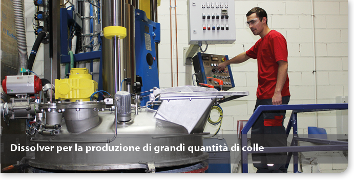 Dissolver per la produzione di grandi quantità di colle 