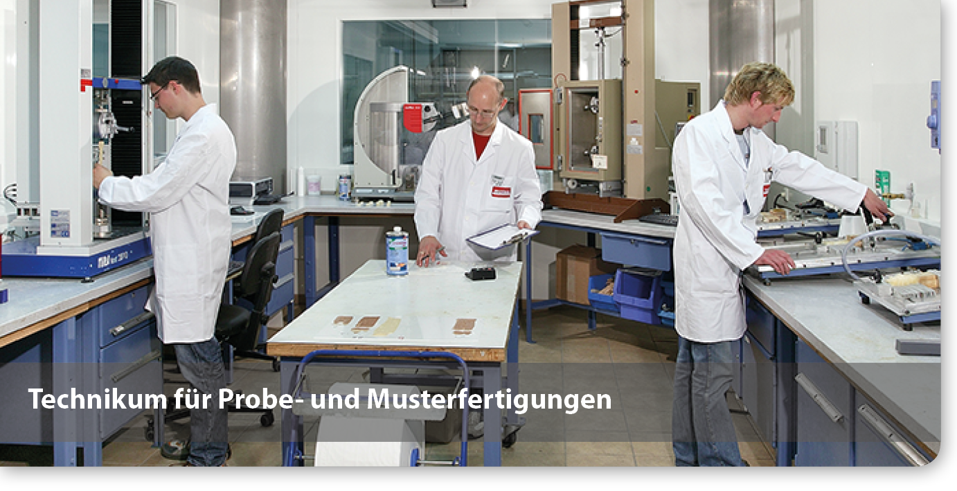 Technikum für Probe- und Musterfertigungen für Klebstoffe