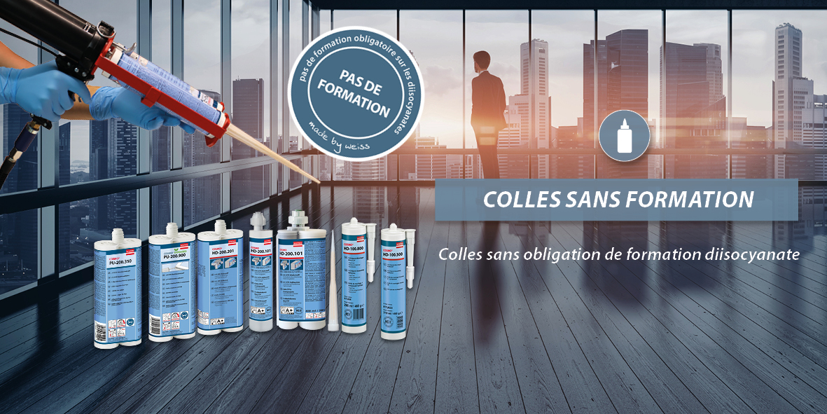 Colles sans obligation de formation sur le diisocyanate