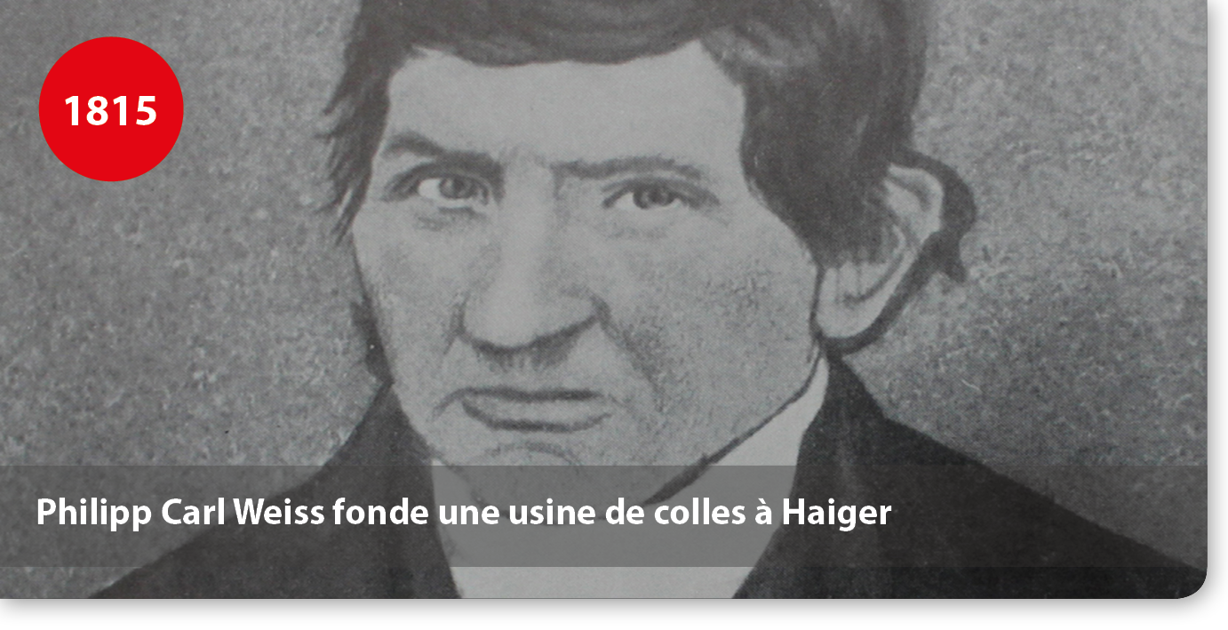 Philipp Carl Weiss fonde une usine de colles à Haiger