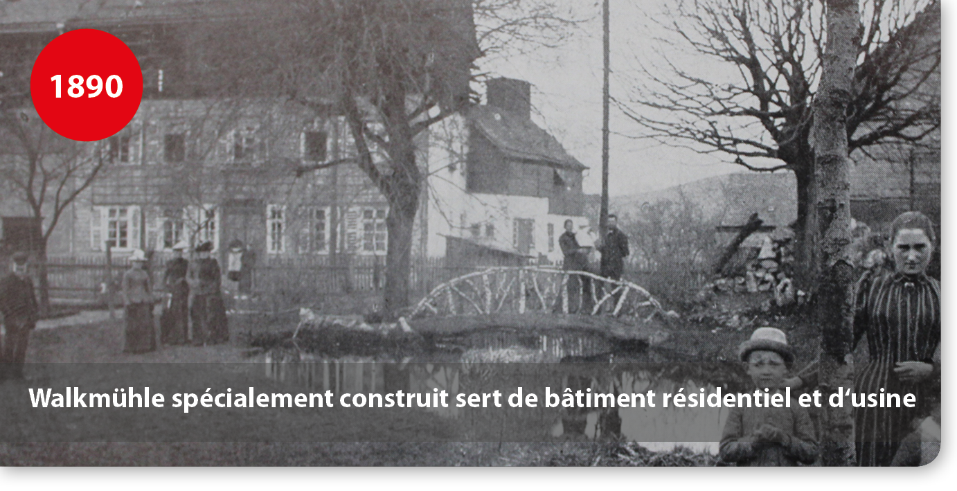 Walkmühle spécialement construit sert de bâtiment résidentiel et d‘usine