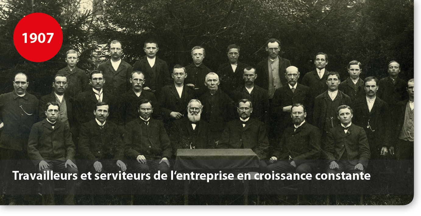 Travailleurs et serviteurs de l‘entreprise en croissance constante