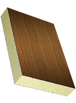 Panneaux sandwich deux faces ALU/HD, âme PUR