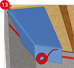 Connection bonding of vapor checks / barriers with, for instance, the alternative on the roll!