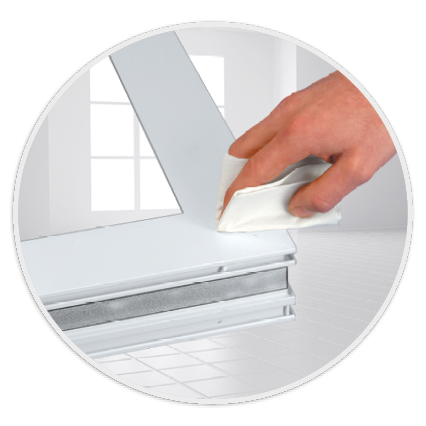 Cleaning of aluminium surfaces / windows construction