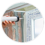 Bonding of joint tapes on window and door jambs