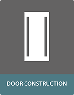 Sandwich panels for door construction
