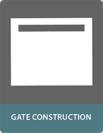 Composite panels for gate construction