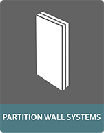 Composite panels for partition walls