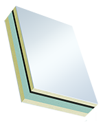 Composite panels COSMO Frame (dB) - PVC on both sides, XPS/TK core